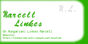 marcell linkes business card